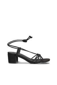 Nae Damen vegan Hochhackige Sandalen Holly Schwarz