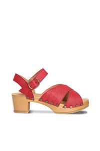 Nae Damen vegan Sandalen Magnolie Rot