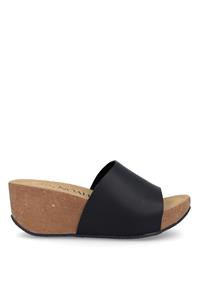 Noah Damen vegan Offene Pantoletten Rossella Schwarz