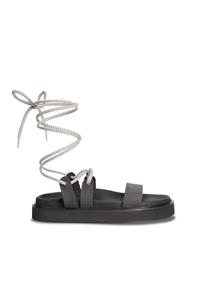 Nae Damen vegan Sandalen Akazie Schwarz