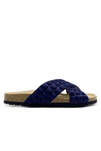 Thies 1856 Damen vegan Eco Cross Pop Slide Navy