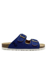 Thies 1856 Damen vegan Sandalen Rec Denim Blau