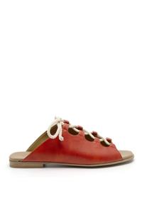 Noah Damen vegan Sandale Virginia Nappa - Rot Orange