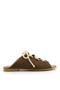 Noah Damen vegan Sandale Virginia Wildleder - Braun