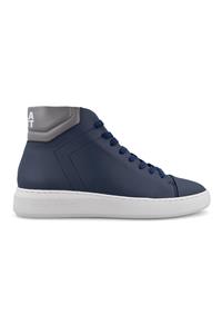 Ella & Witt Damen vegan Hoher Sneaker Adams Indigo & Grau