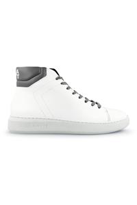 Ella & Witt Damen vegan Hoher Sneaker Adams Weiß & Grau