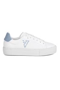 Ella & Witt Damen vegan Sneaker Joy Weiß & Grau/Blau