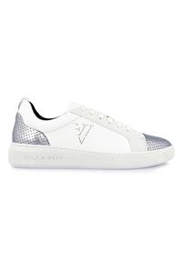 Ella & Witt Damen vegan Sneaker Nikola Silber & Weiß