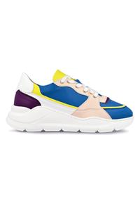 Ella & Witt Damen vegan Sneaker Goodall Blau, Rosa & Gelb