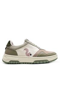 Thies Damen vegan Turnschuhe Eco Cup Khaki Rose (W/X)