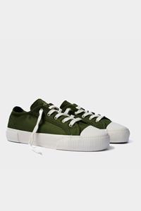 Bamburista Damen vegan Niedrig Sneaker Damen Marienkäfer Paradiso Moosgrün