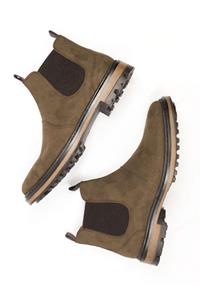 Will's Vegan Store Damen vegan Chelsea Boots Continental Dunkelbraun