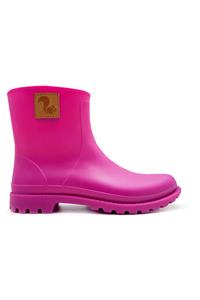 Thies Damen vegan Regenstiefel 100% Wasserdicht Biologisch Abbaubar Orchidee Rosa