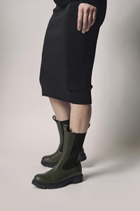Ella & Witt Damen vegan Stiefel Karen Dunkelgrün