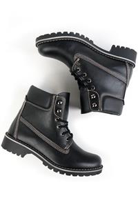 Will's Vegan Store Damen vegan Dock Boots Schwarz