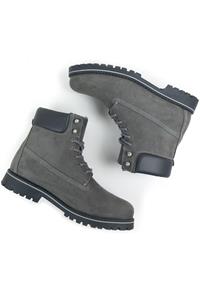 Will's Vegan Store Damen vegan Dock Boots Gefüttert Grau