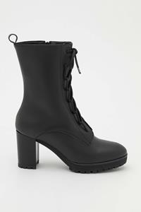 Lovjoi Damen vegan High Heel Stiefel Djuras Schwarz