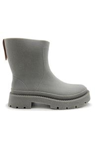 Nat-2 Damen vegan Regenstiefel Bio Boot 100% Wasserdicht Grau Grün