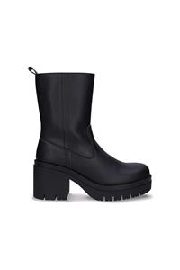 Nae Damen vegan Plateaustiefel Halbhoch Sima Schwarz