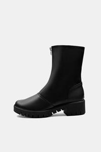 BOHEMA Damen vegan Stiefelette Cyber Black