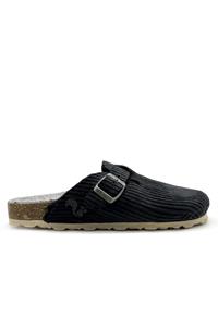 Thies 1856 Herren vegan Clog Eco Cord Smoke Schwarz