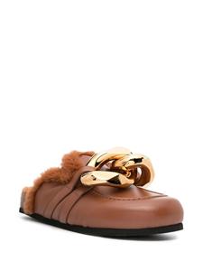 JW Anderson Loafers met lammy afwerking - Bruin