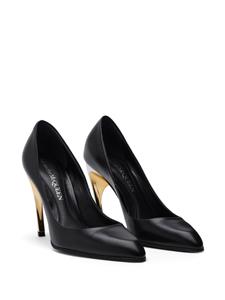 Alexander McQueen Armadillo 95mm leather pumps - Zwart