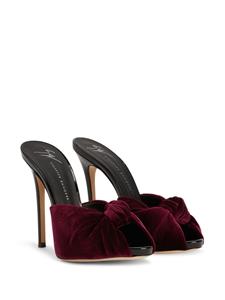 Giuseppe Zanotti Bridget 120mm velvet pumps - Rood