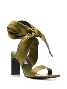 The Attico Sandalen met gestrikte enkel - Groen