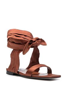 The Attico Sandalen met enkelbandje - Bruin