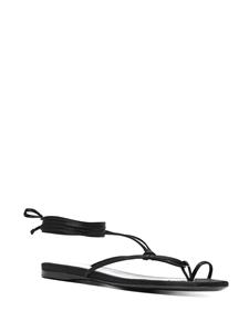 The Attico Sandalen met wikkelstijl - Zwart