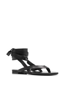 The Attico Sandalen met enkelbandje - Zwart