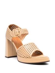 Chie Mihara Aijin 100mm leather sandals - Beige