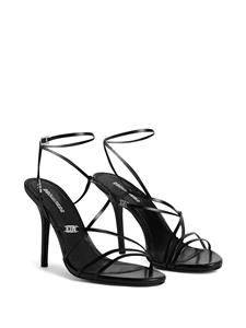 Dsquared2 Icon Evening leren sandalen - Zwart