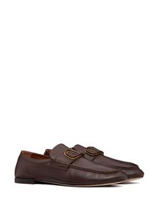 Valentino VLogo leren loafers - Bruin