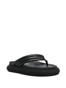 The Attico Teenslippers met chunky zool - Zwart