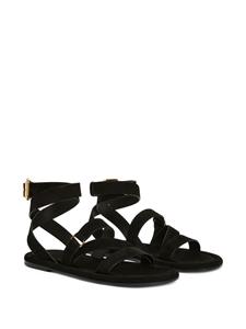 Giuseppe Zanotti Aymon sandalen met gesp - Zwart