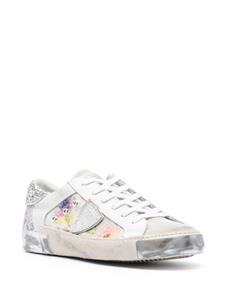 Philippe Model Paris Sneakers met slangenhuidprint - Wit