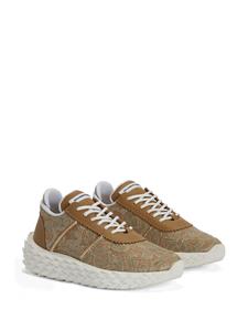 giuseppezanotti Giuseppe Zanotti Urchin sneakers met kant - Beige