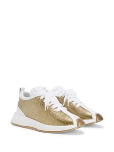 giuseppezanotti Giuseppe Zanotti Gail sneakers met krokodillen-reliëf - Goud