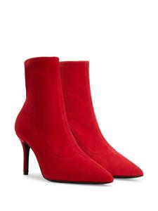 Giuseppe Zanotti Mirea 90mm pointed-toe boots - Rood