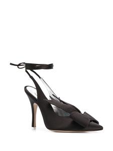 The Attico Satijnen pumps - Zwart