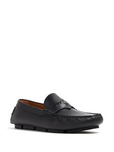 Versace Medusa leren loafers - Zwart