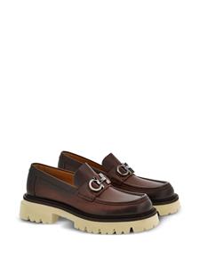 Ferragamo Loafers met Gancini-plakkaat - Bruin