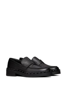 Valentino Rockstud leren loafers - Zwart