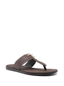 TOM FORD Brighton suede sandals - Bruin
