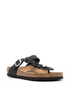 Birkenstock Gizeh leren sandalen - Zwart