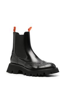 Santoni 45mm leather Chelsea boots - Zwart