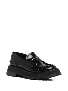 Alexander Wang Carter loafers met luipaardprint - Zwart