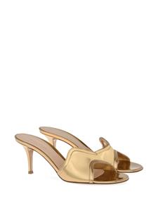 Gianvito Rossi Lucrezia metallic muiltjes - Goud